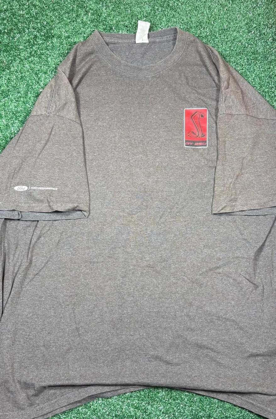 Shelby GT350 T-Shirt Size 2XL Gray Ford Performance Cobra Graphic